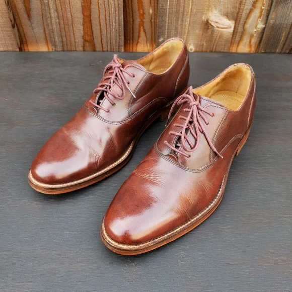 Cole Haan | Shoes | Cole Haan Grand Os Oxford Brown Leather Lace Up Mens  Shoes Size 8 M